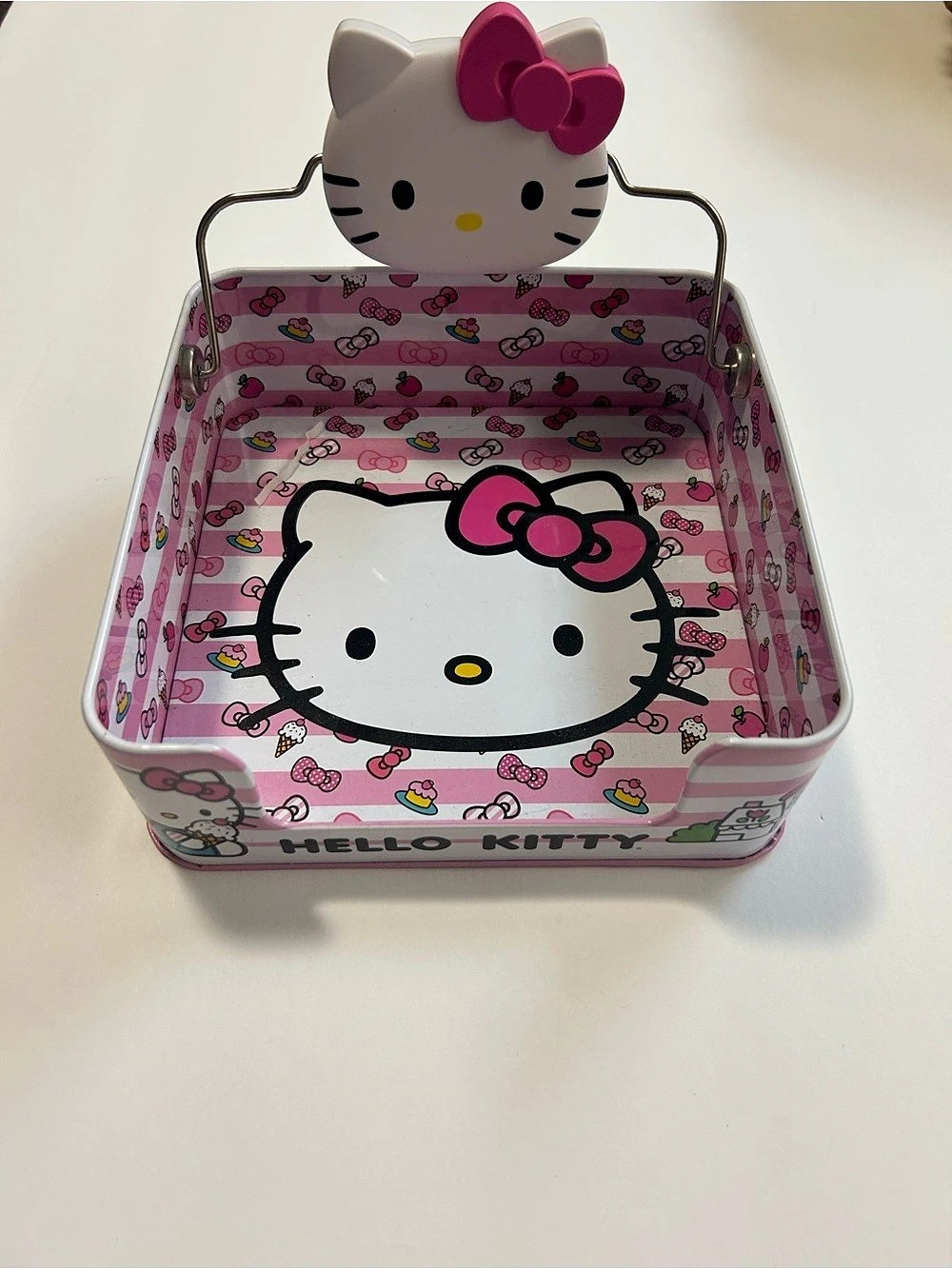 Sanrio Hello Kitty tray Pink & White Tray